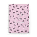 Pink Paw Print Hardcover Notebook for Dog Lovers